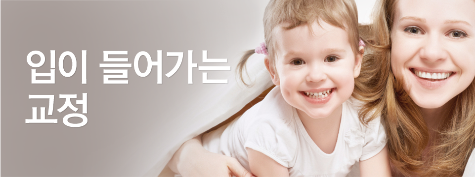 입이 들어가는 교정